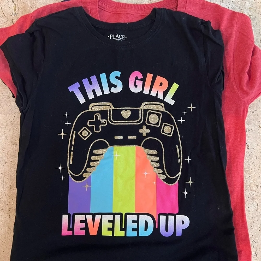 Girl’s Size 10 Fun Graphic Print T-Shirts